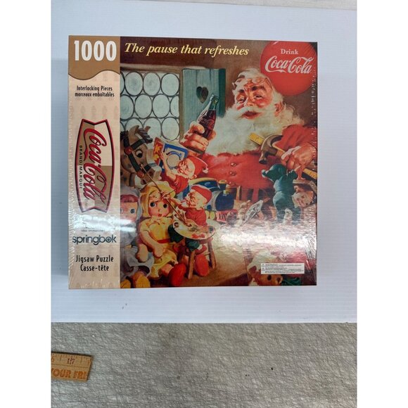 Coca Cola  Santa Jigsaw Puzzle 1000 Pieces- New Sealed - Picture 1 of 4